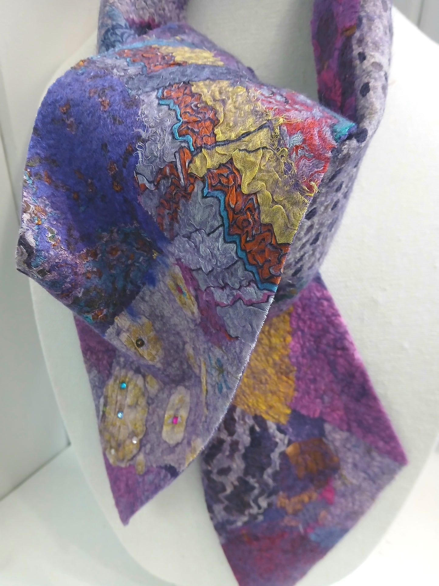 Scarf Mosaic Purple