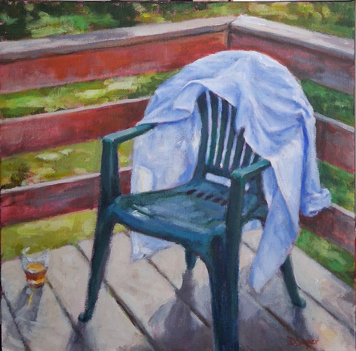 Enjoying A Cold One (12" x 12")