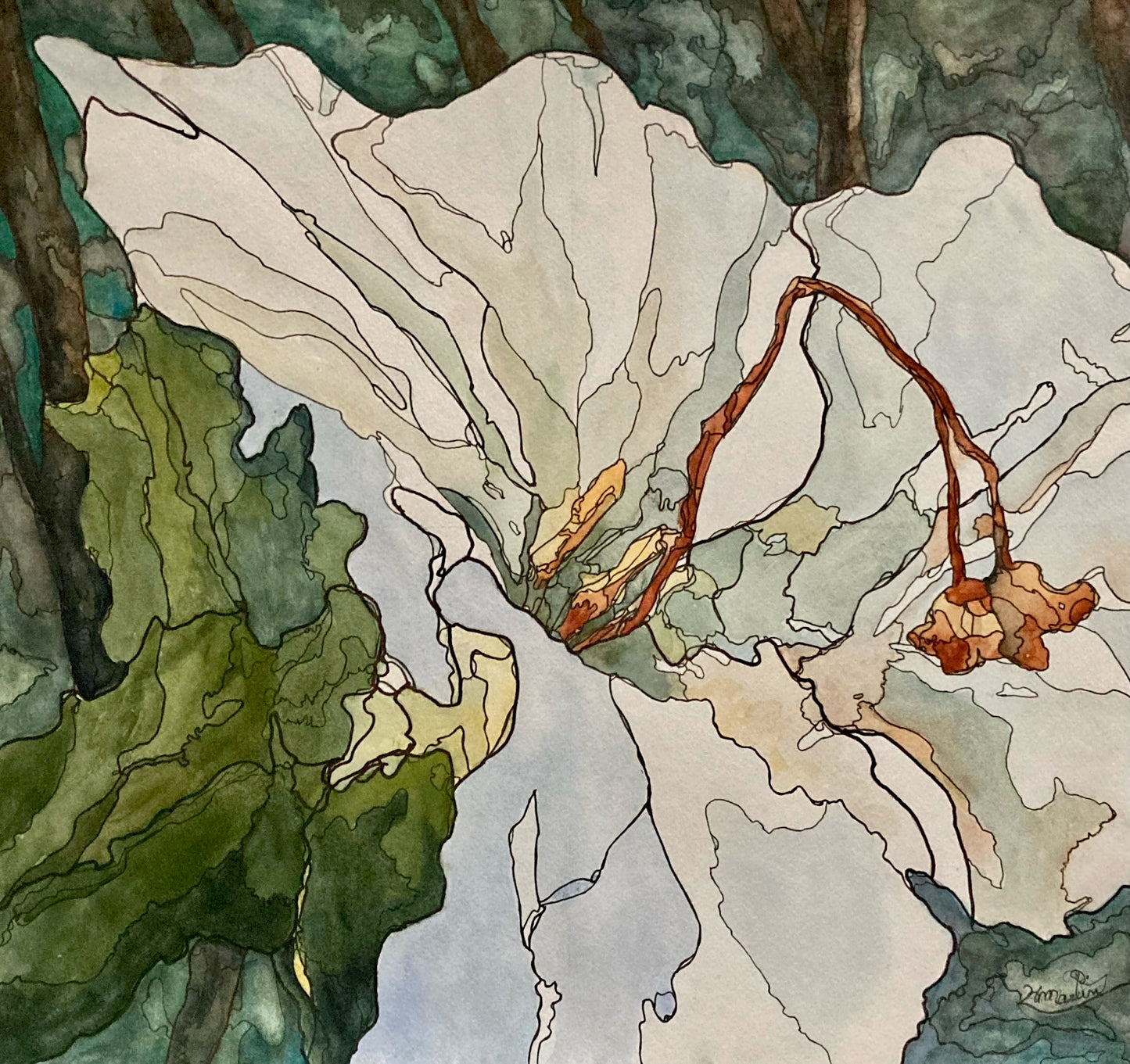 Trillium III (18" x 18")