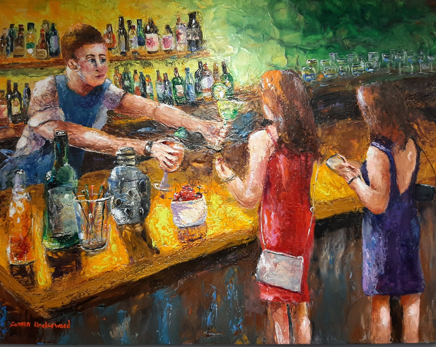 A Margarita and Daiquiri Please (30" x 40")