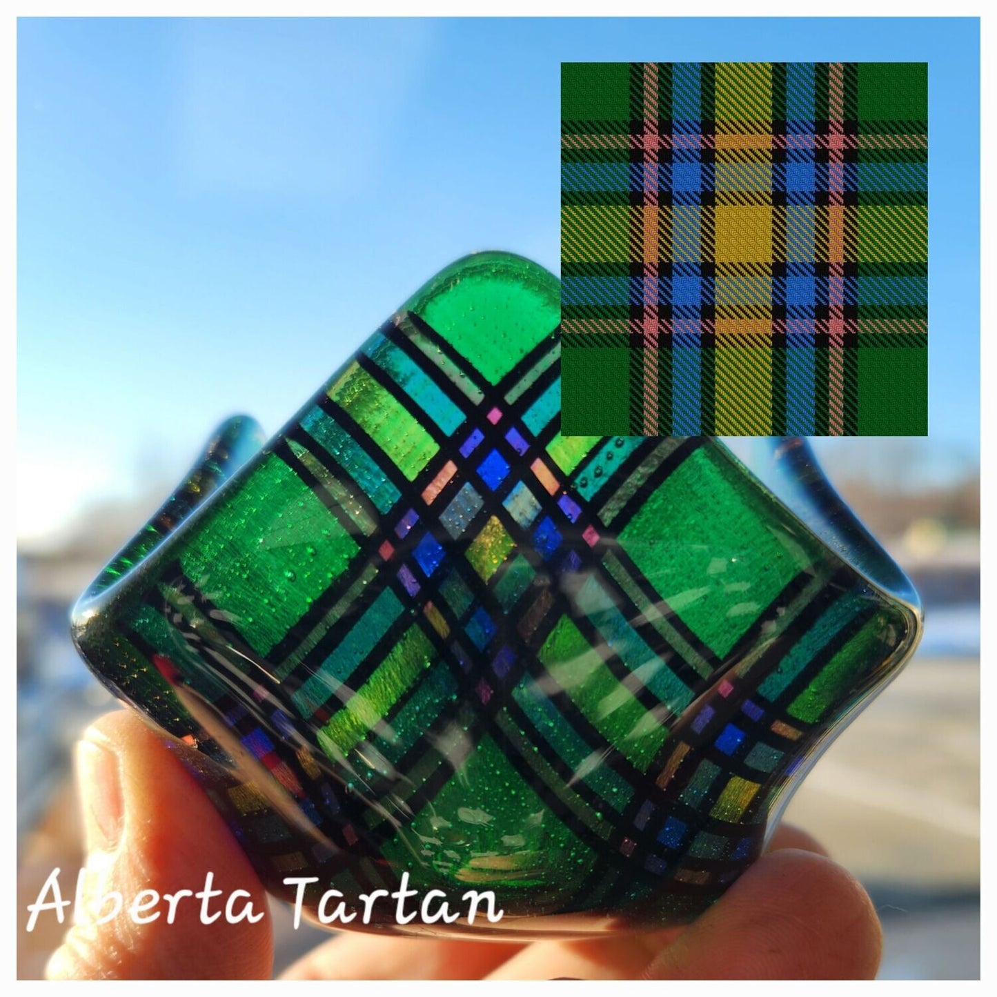 Alberta Tartan Tea Light