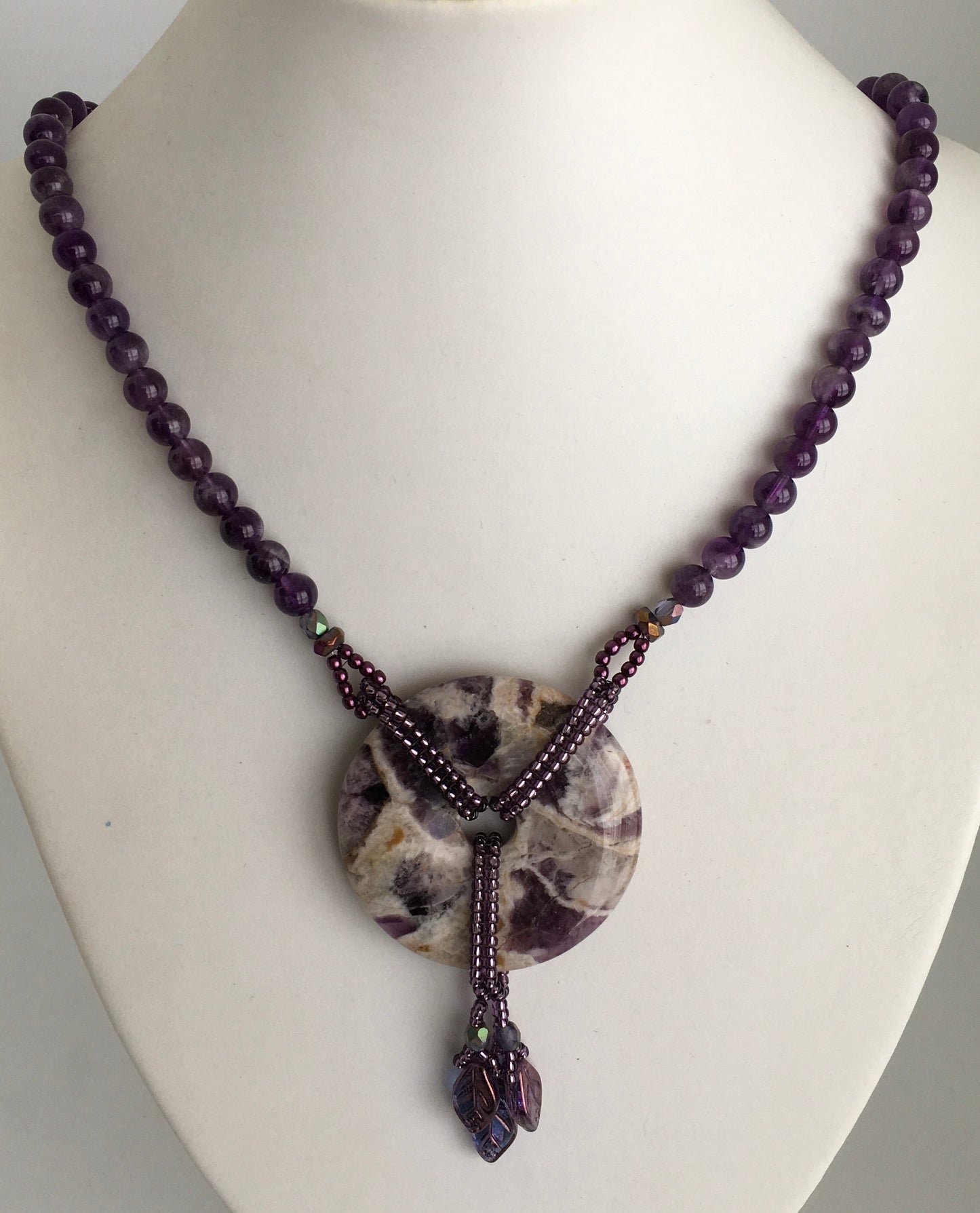 Amethyst Donut Necklace