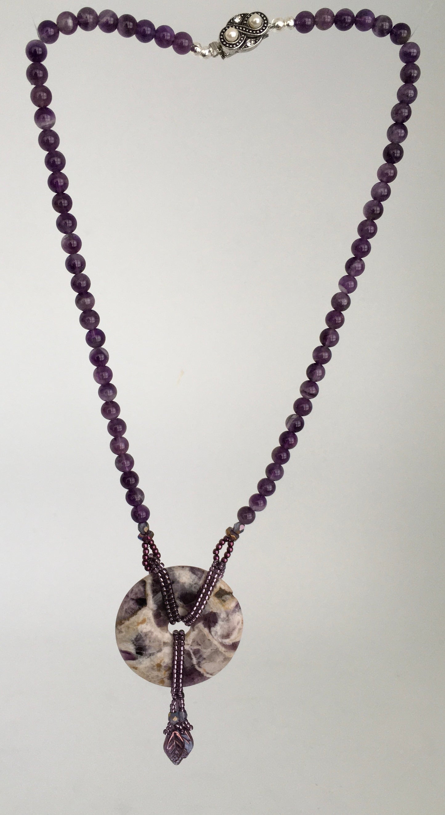 Amethyst Donut Necklace