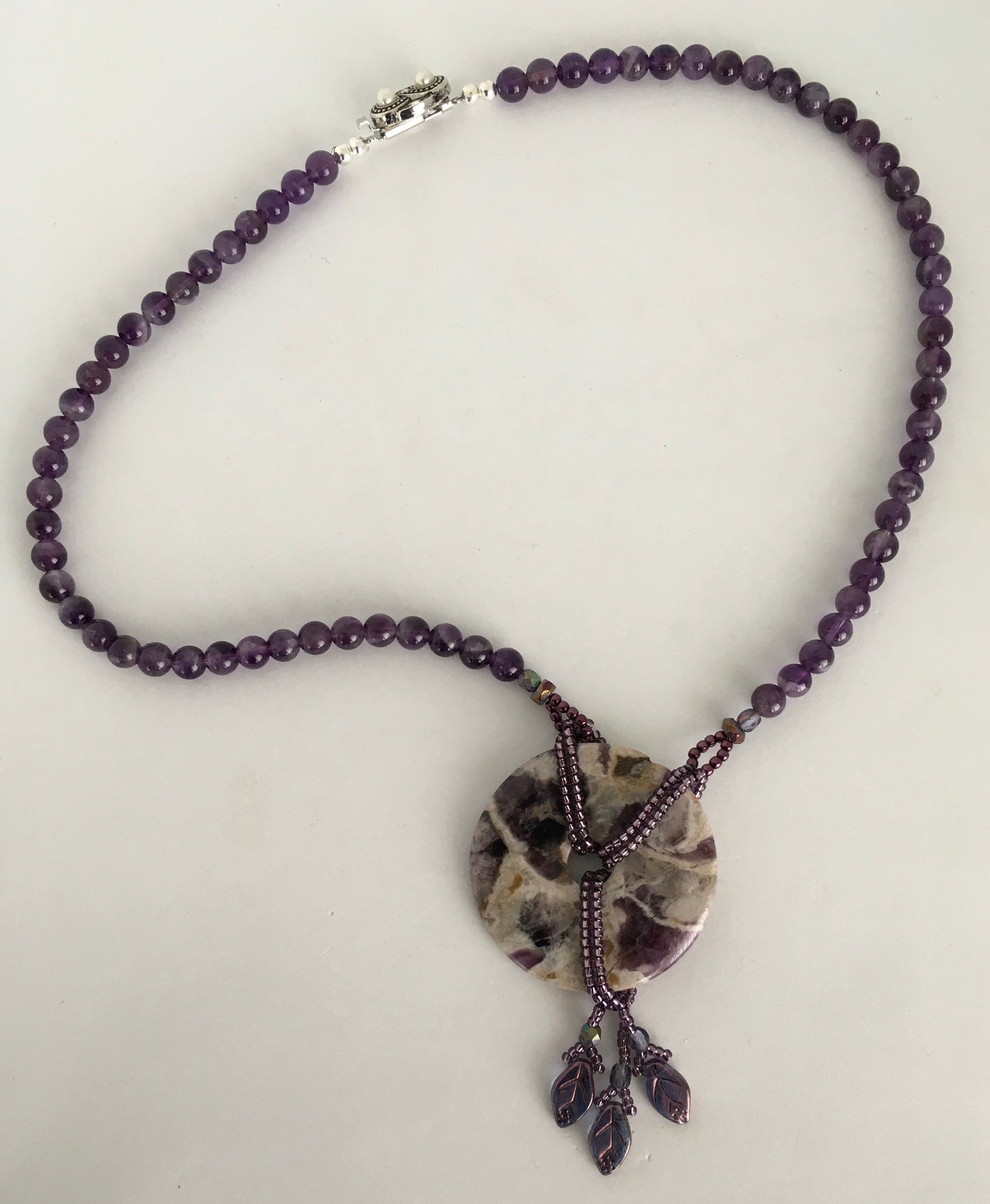 Amethyst Donut Necklace