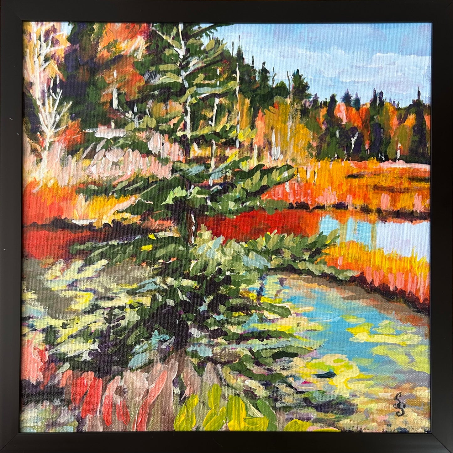 Autumn Echos Along the Salt Marsh Trail (12 X 12)