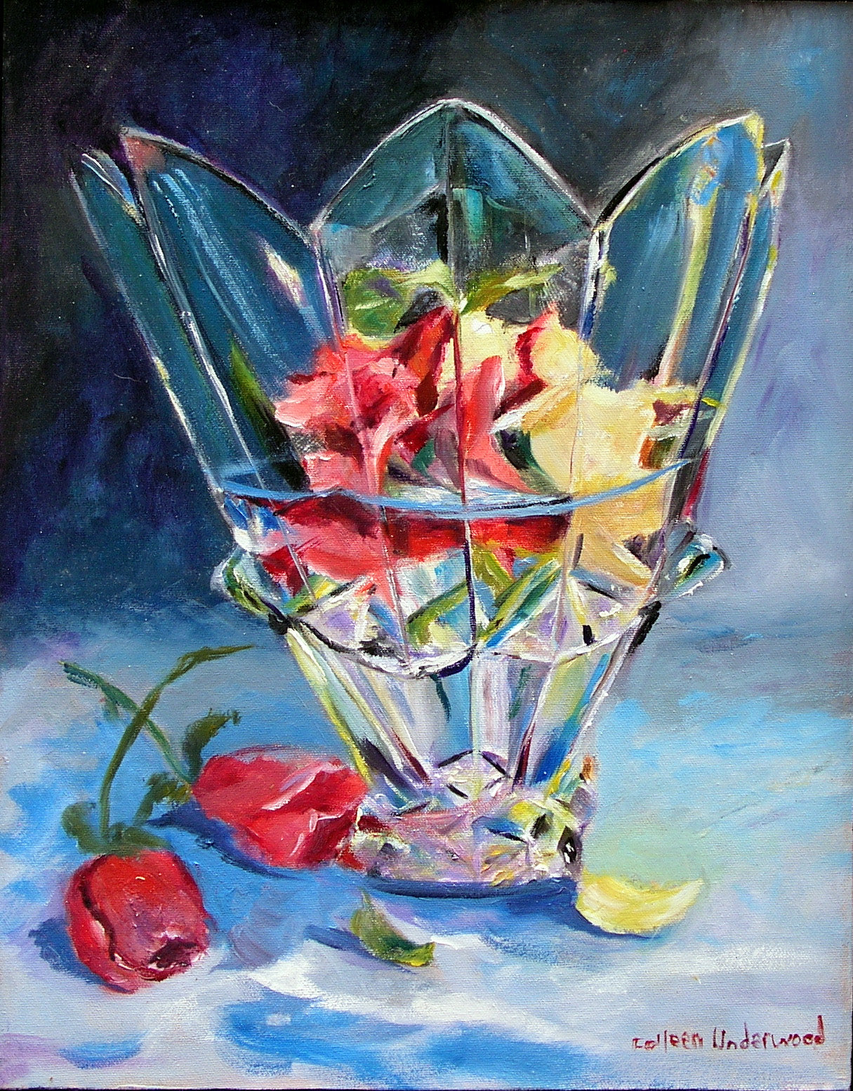 Crystal & Petals (14 X 18)