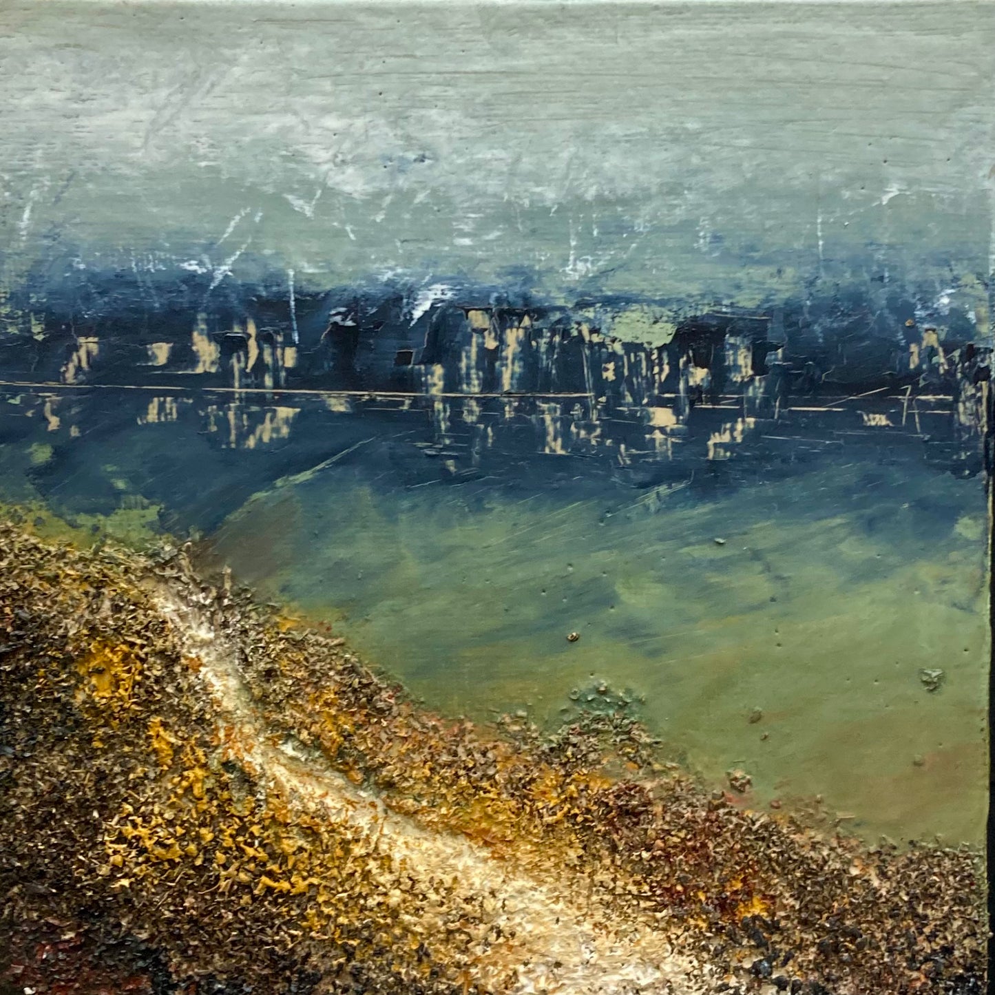 The Way to Town (6" x 6")