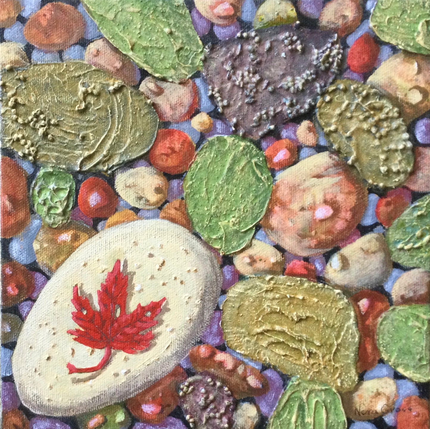 MAPLE LEAF AT SEA (8 X 8)