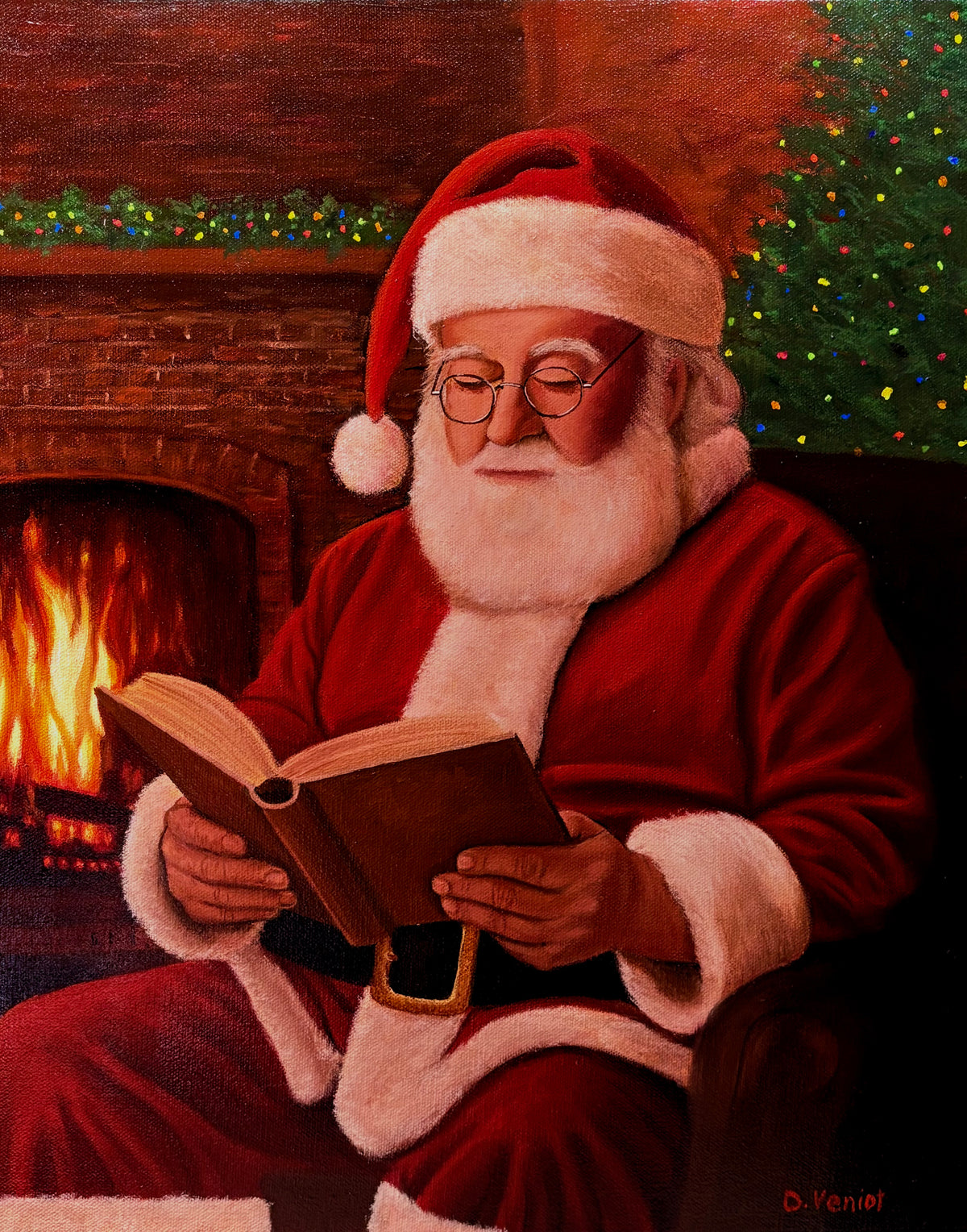 Santa’s Downtime (16" x 20")