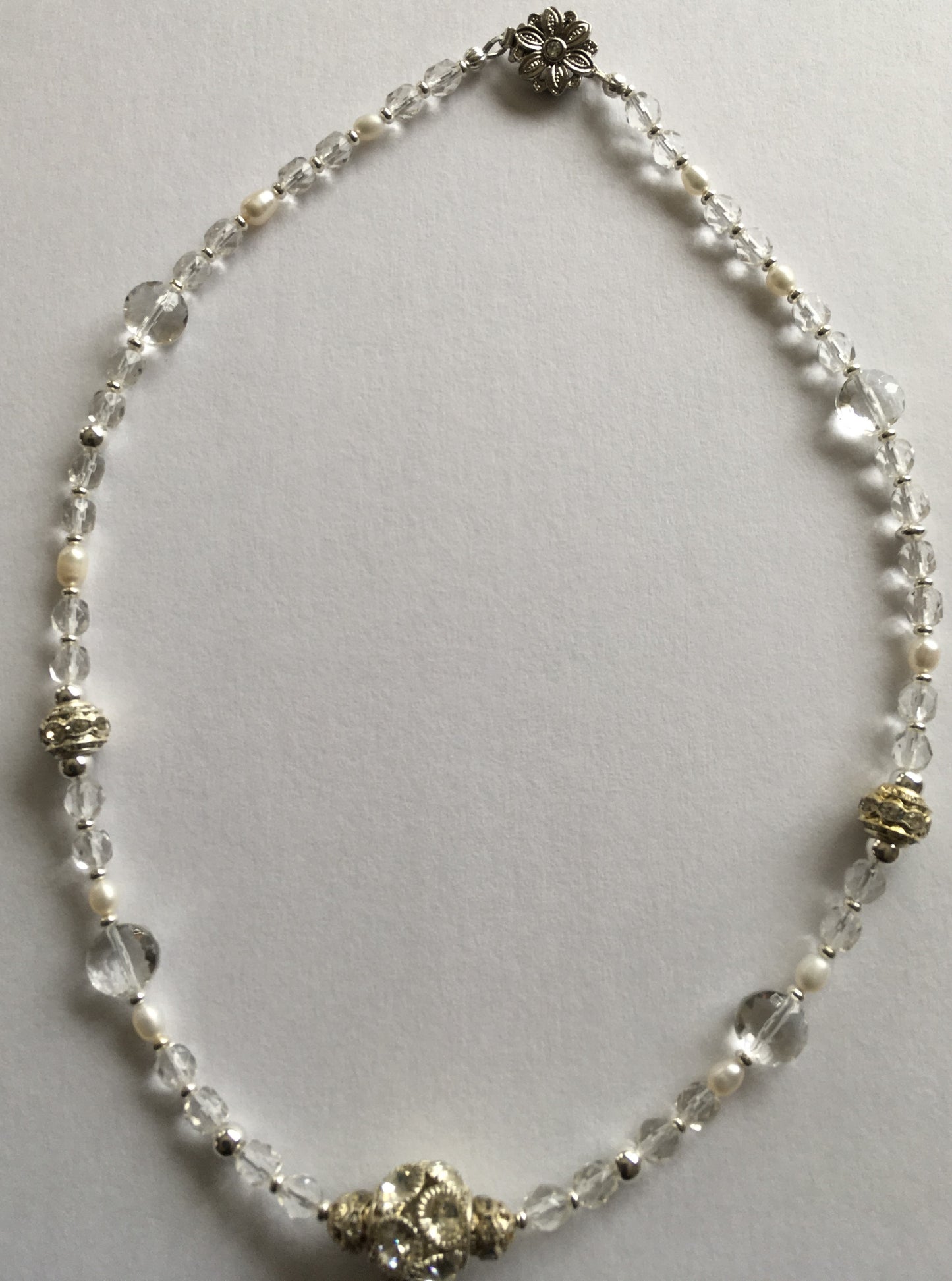 Pearl and Crystal Necklace