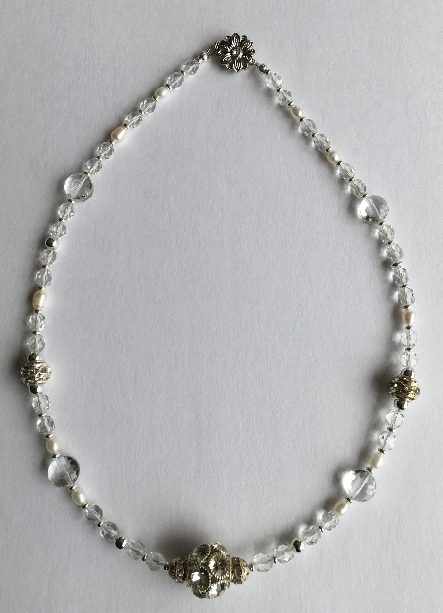 Pearl and Crystal Necklace