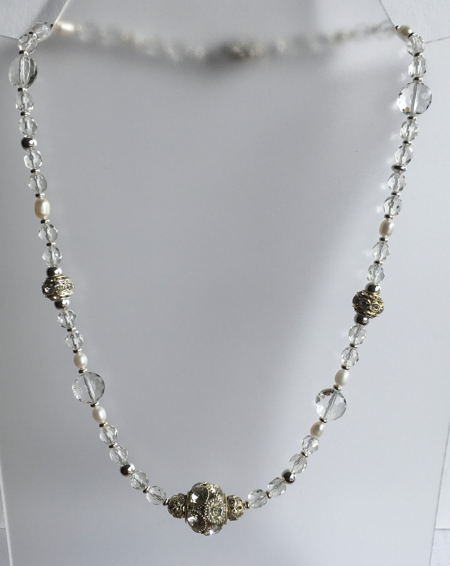 Pearl and Crystal Necklace