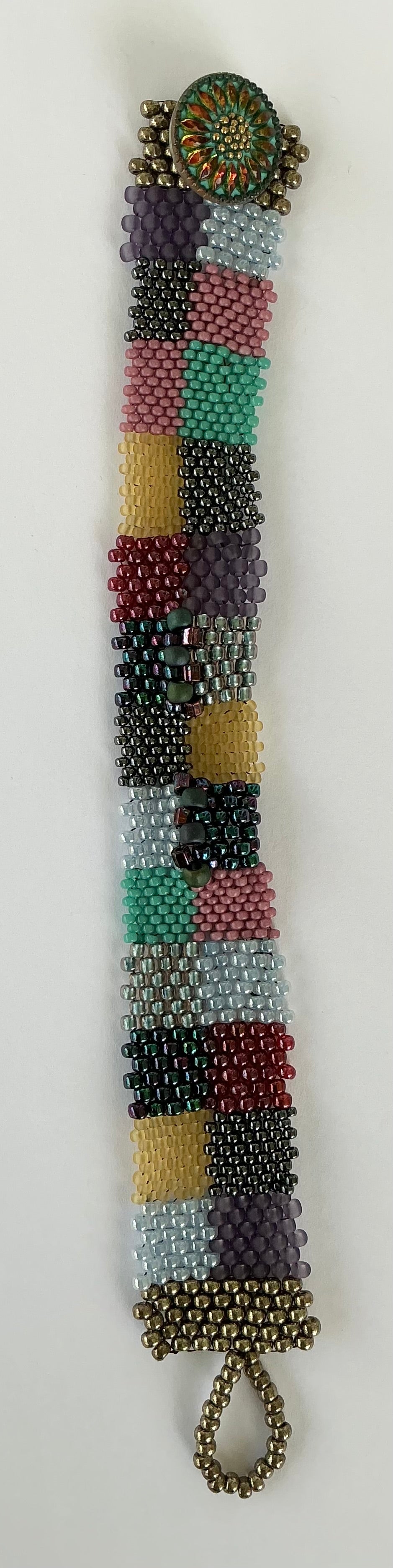 Patchwork Beaded Bracelet