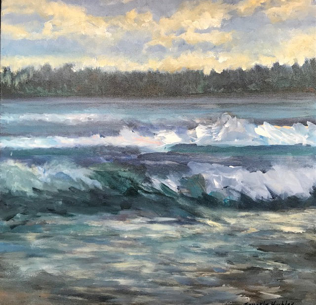 Evening at Summerville Beach (20" x 20")