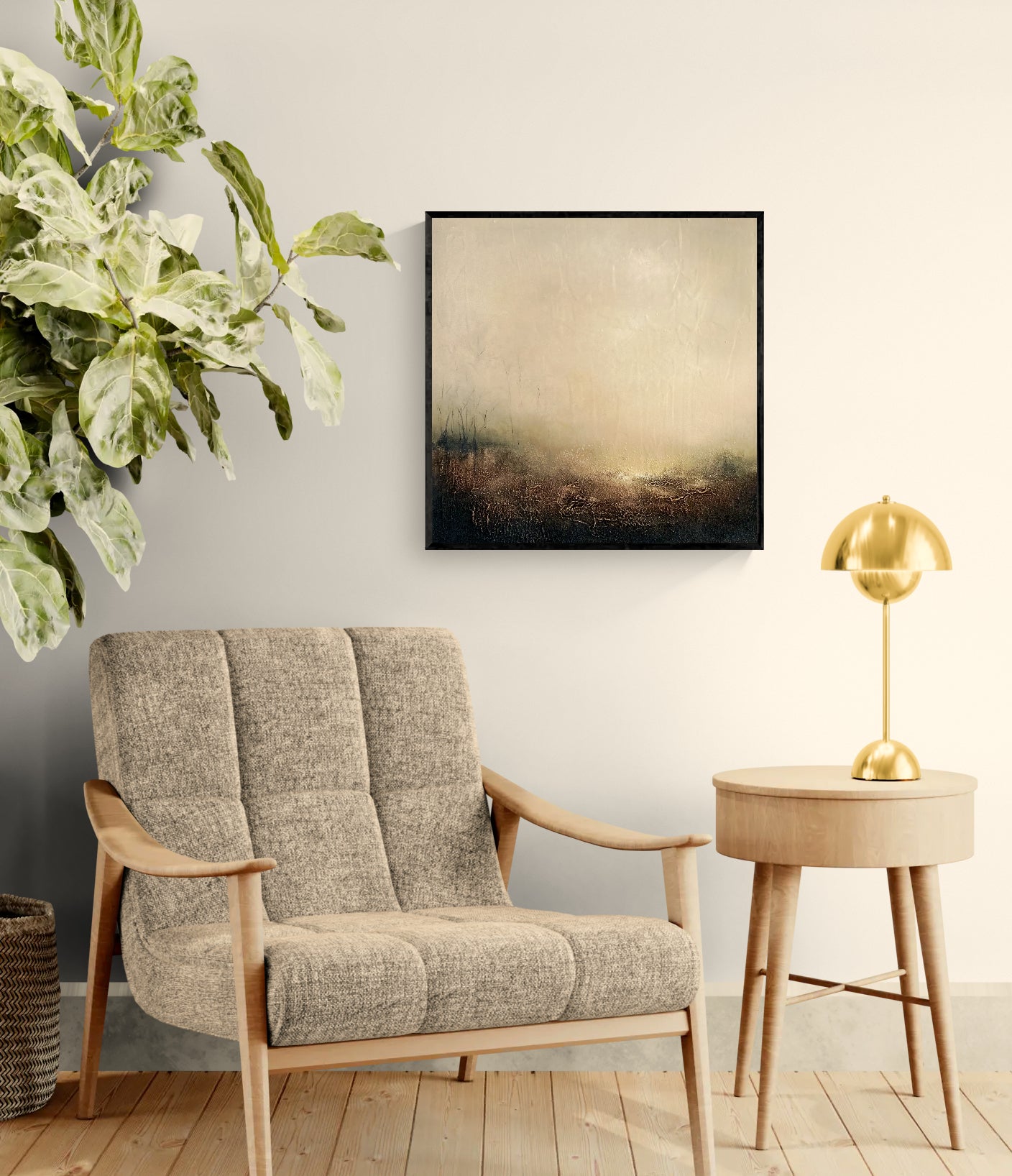 Earth's Breath by Gillian Lazanik - shown in living room setting