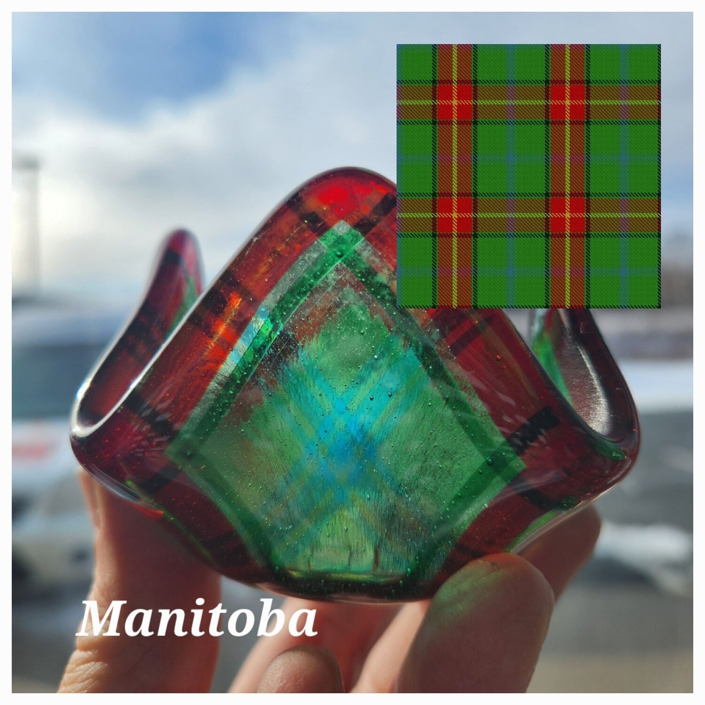 Manitoba Tartan Tea Light