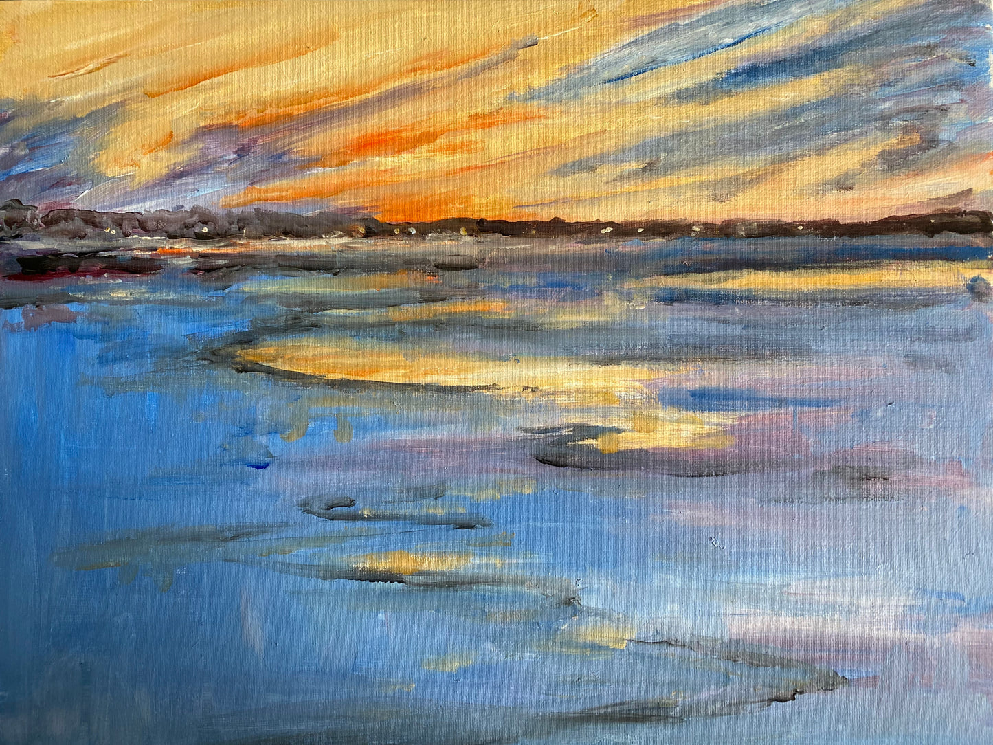 Morning Over The Harbour (18" x 24")