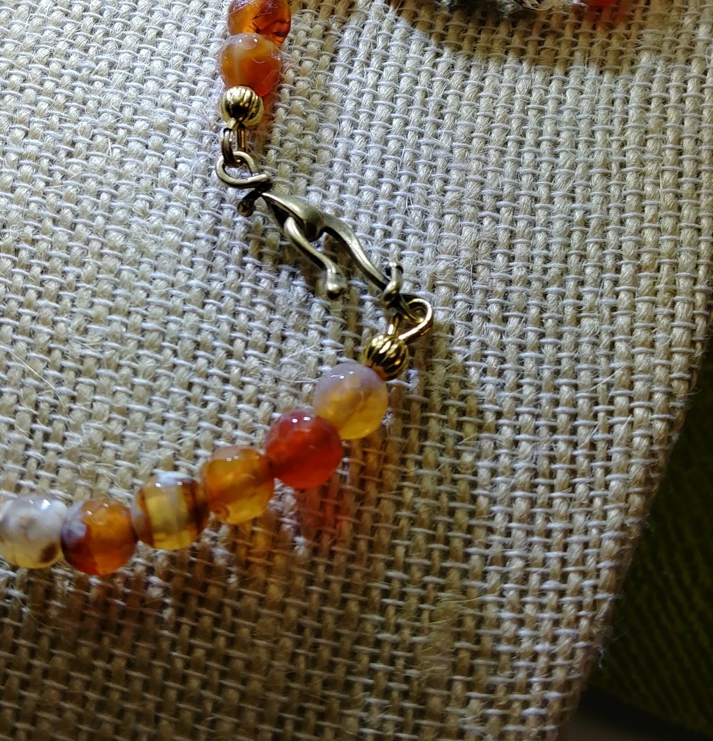 Faceted Agate Stone Necklace