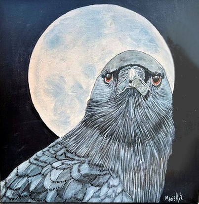 My Mother's Crows (12" x 12")