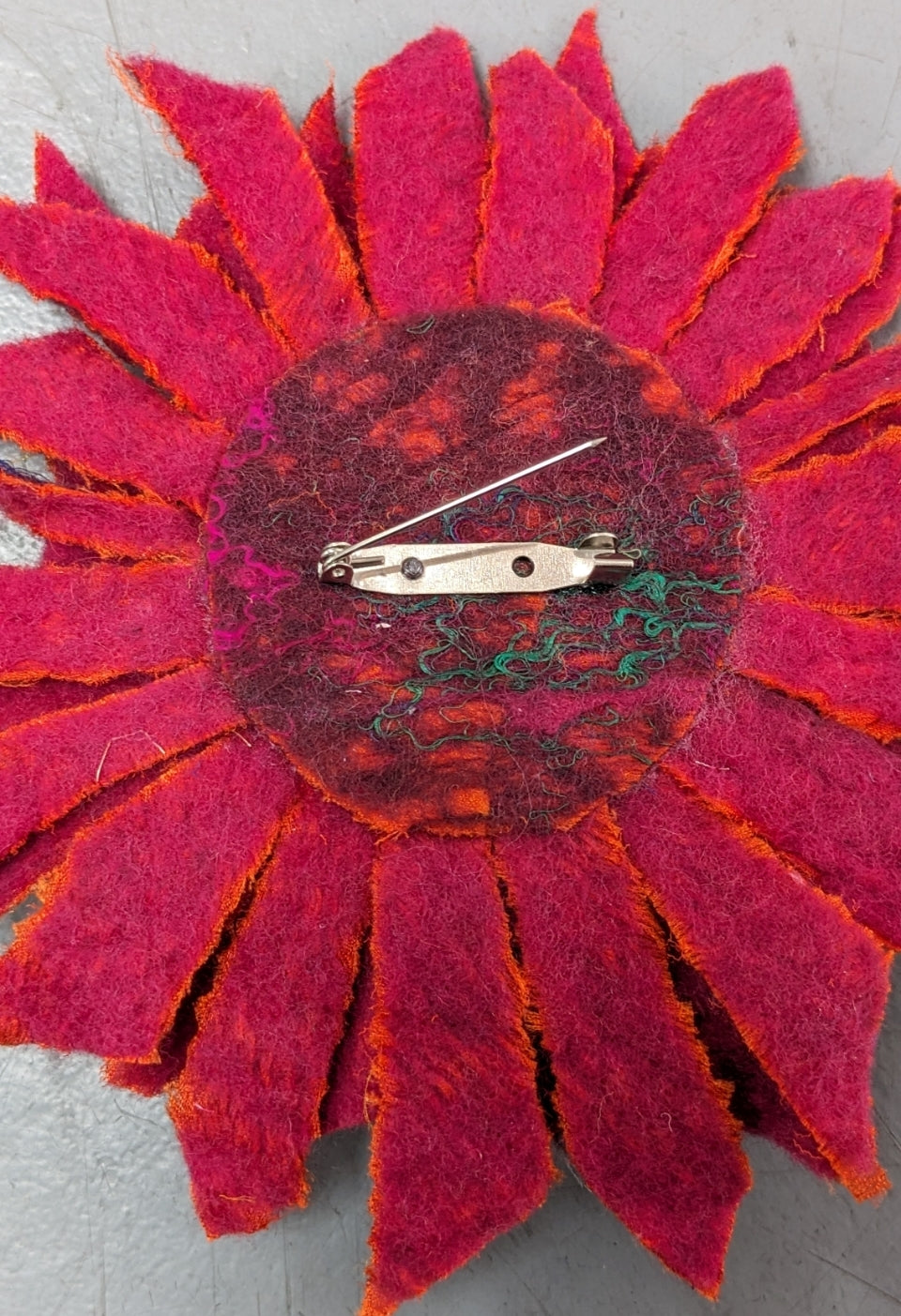 Red Flower Pin