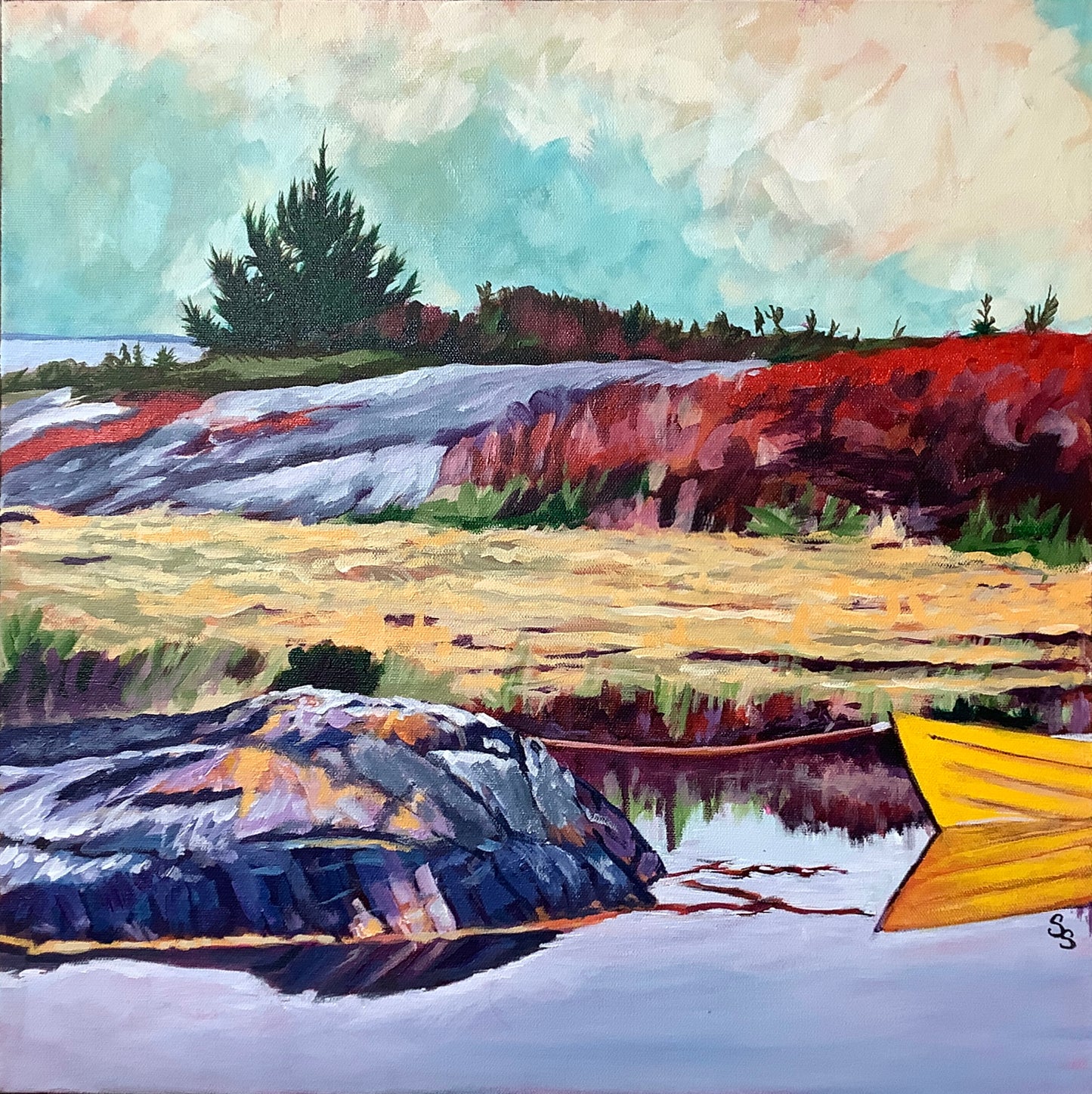 Blue Rocks Serenity (20 x 20)