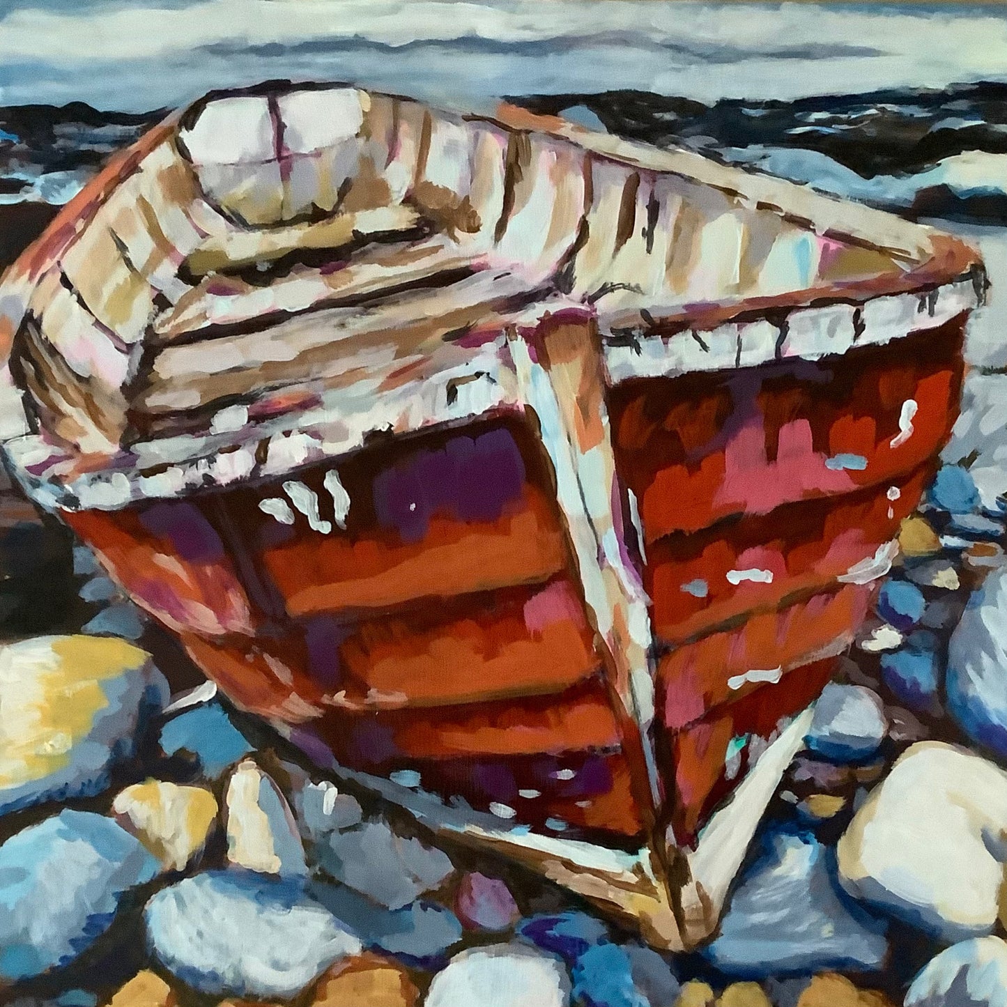 Red Rowboat (12x12)