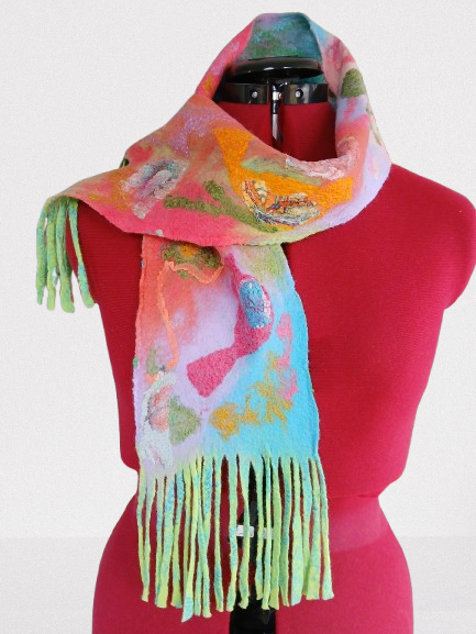 Scarf bird multi