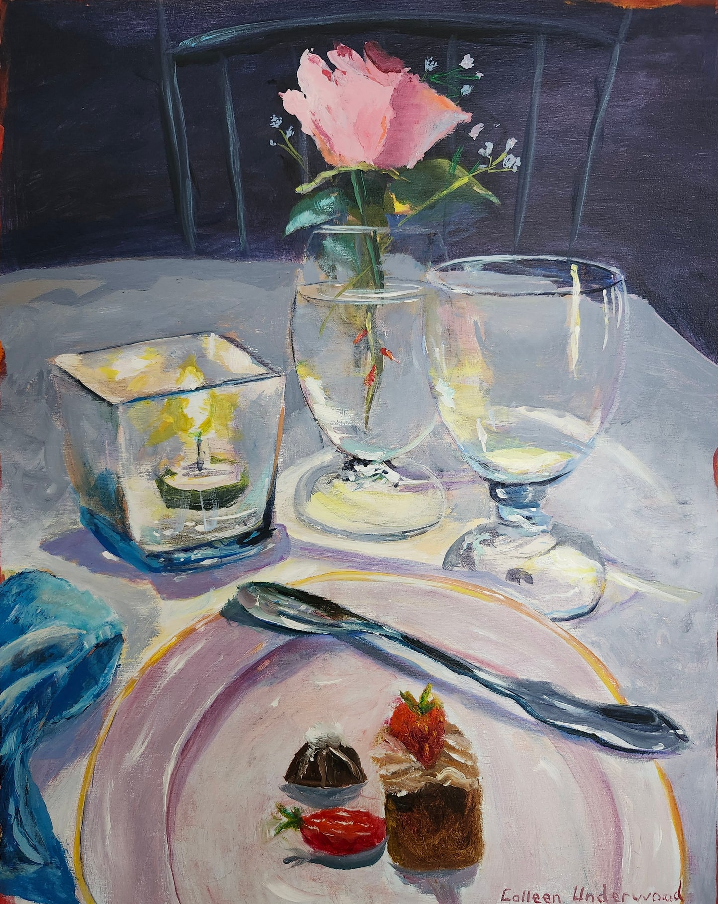 " Table For One" (11" x 14")