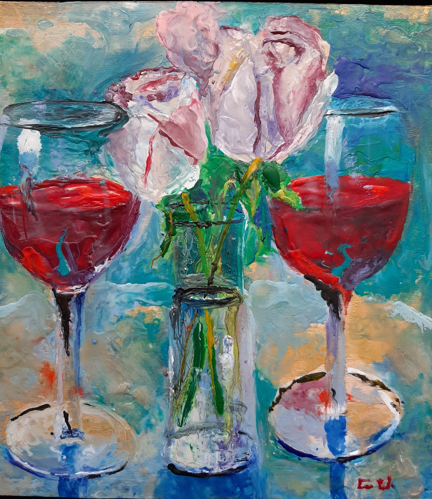 Table For Two (10" x 10")