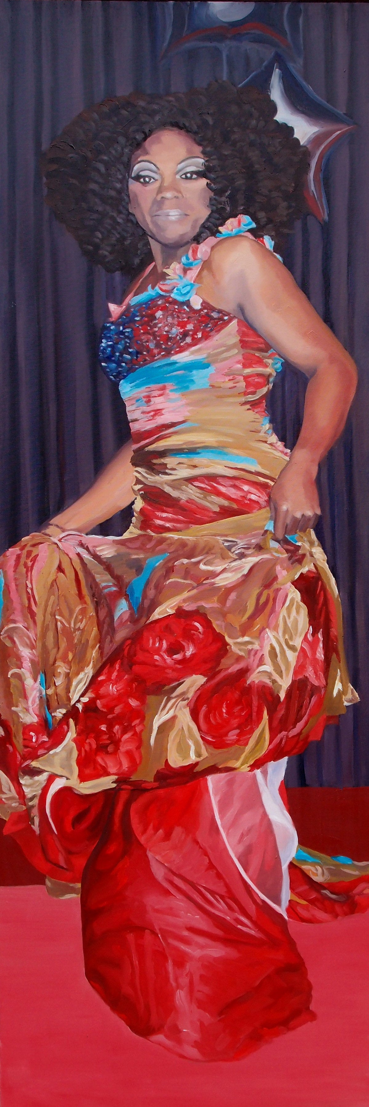 Tres Noir (72" x 36")