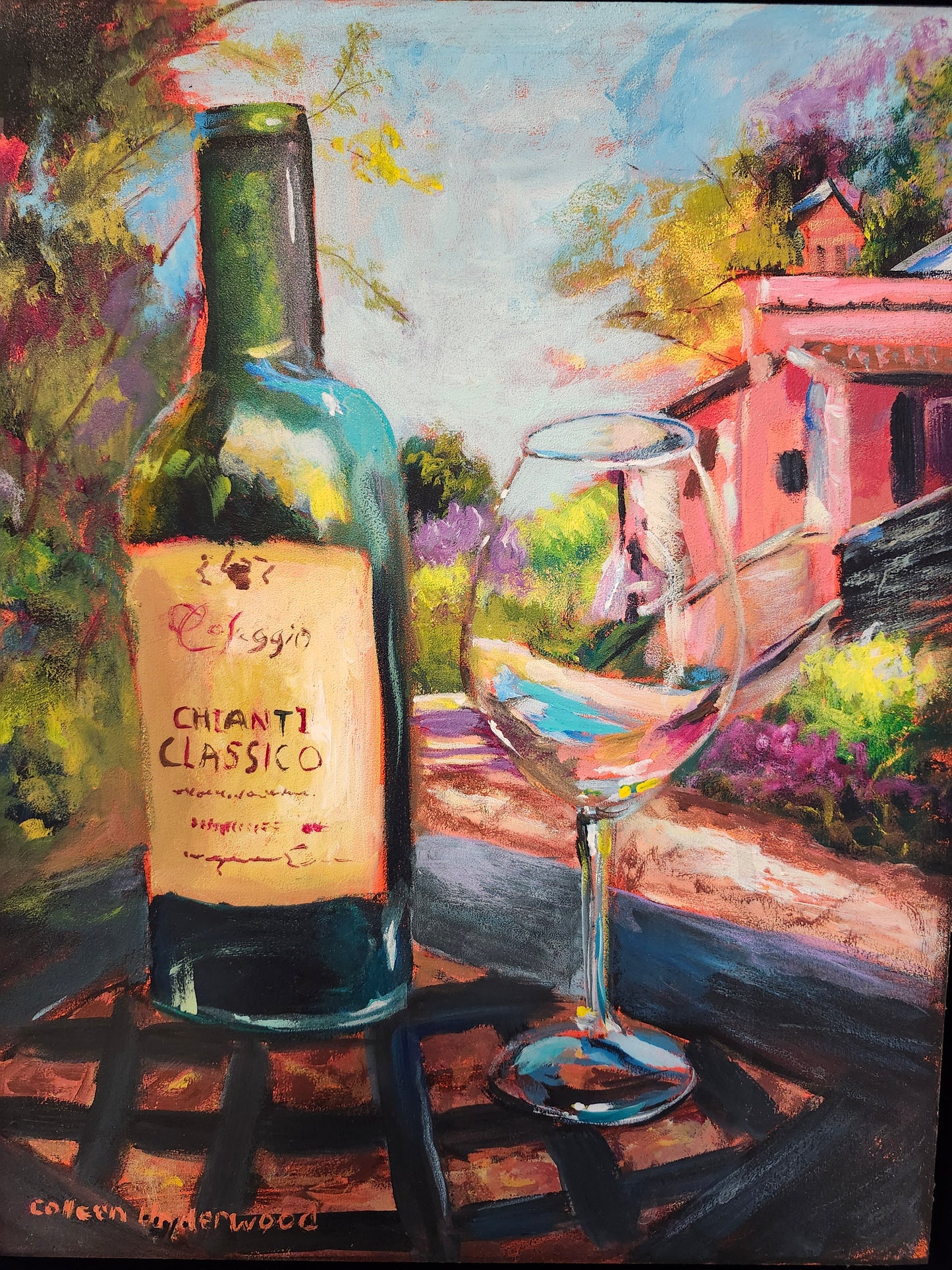 Twilight in the Villa (11" x 14")