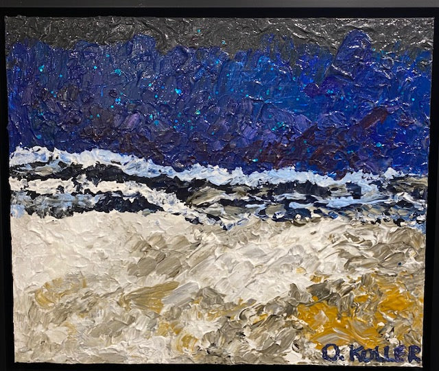 Winter Night on North Shore (20" x 24")