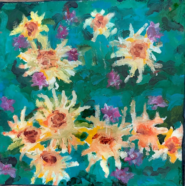 Where the Flowers Are (10” x 10”)