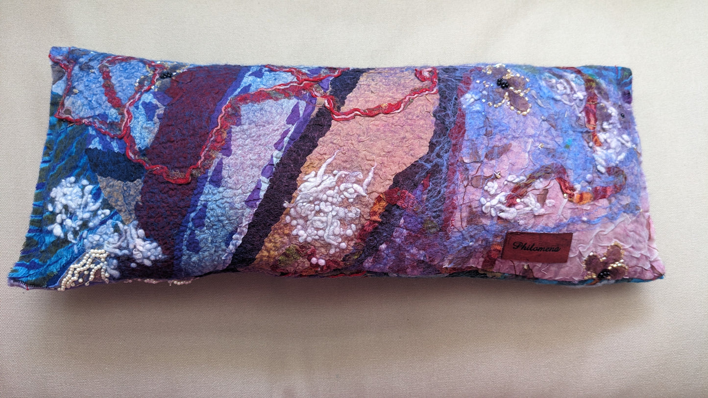 Kidney Cushion Blue Multi