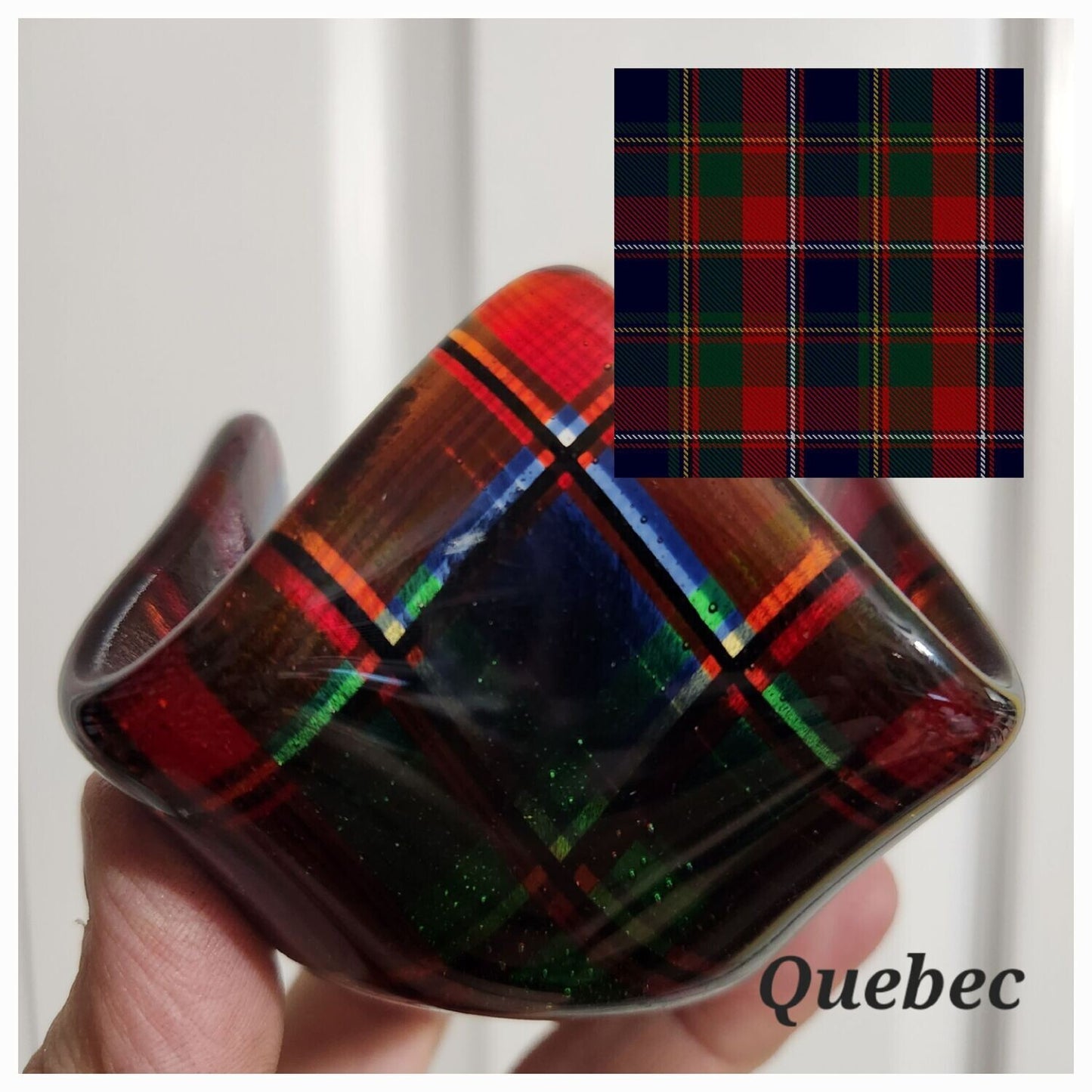 Quebec Tartan Tea Light