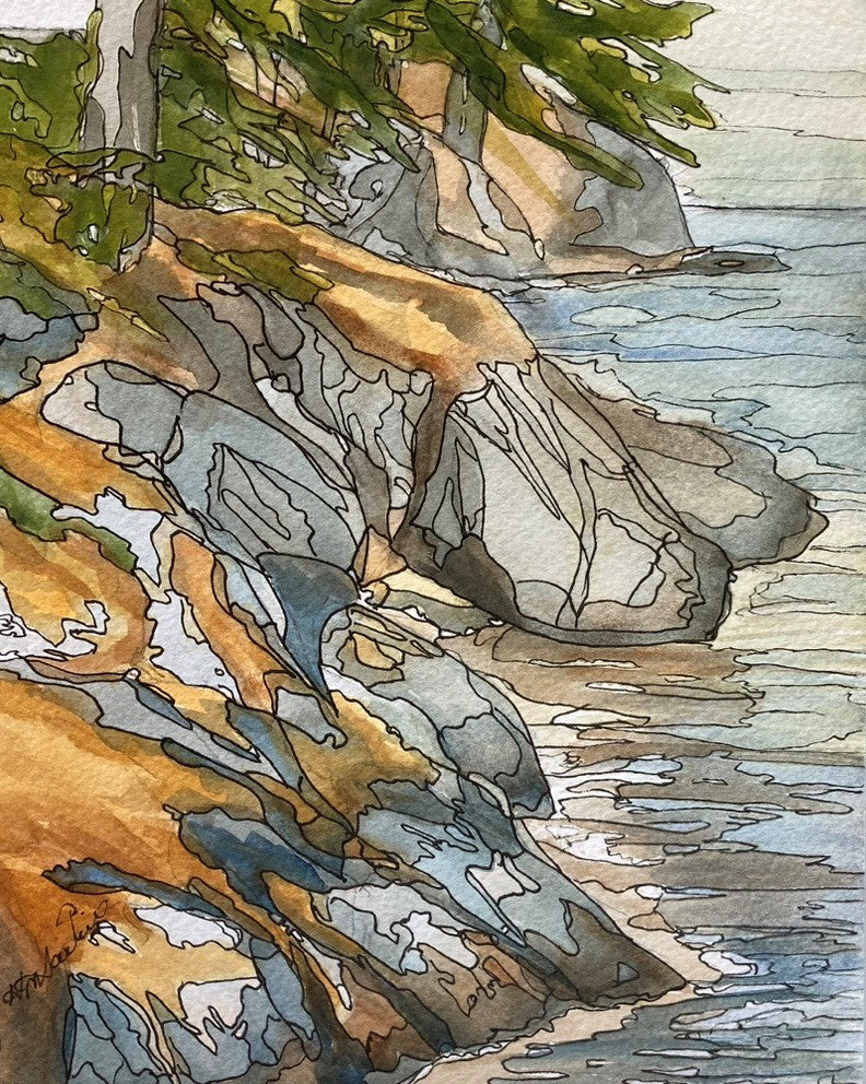 Water’s edge I (8" x 10")