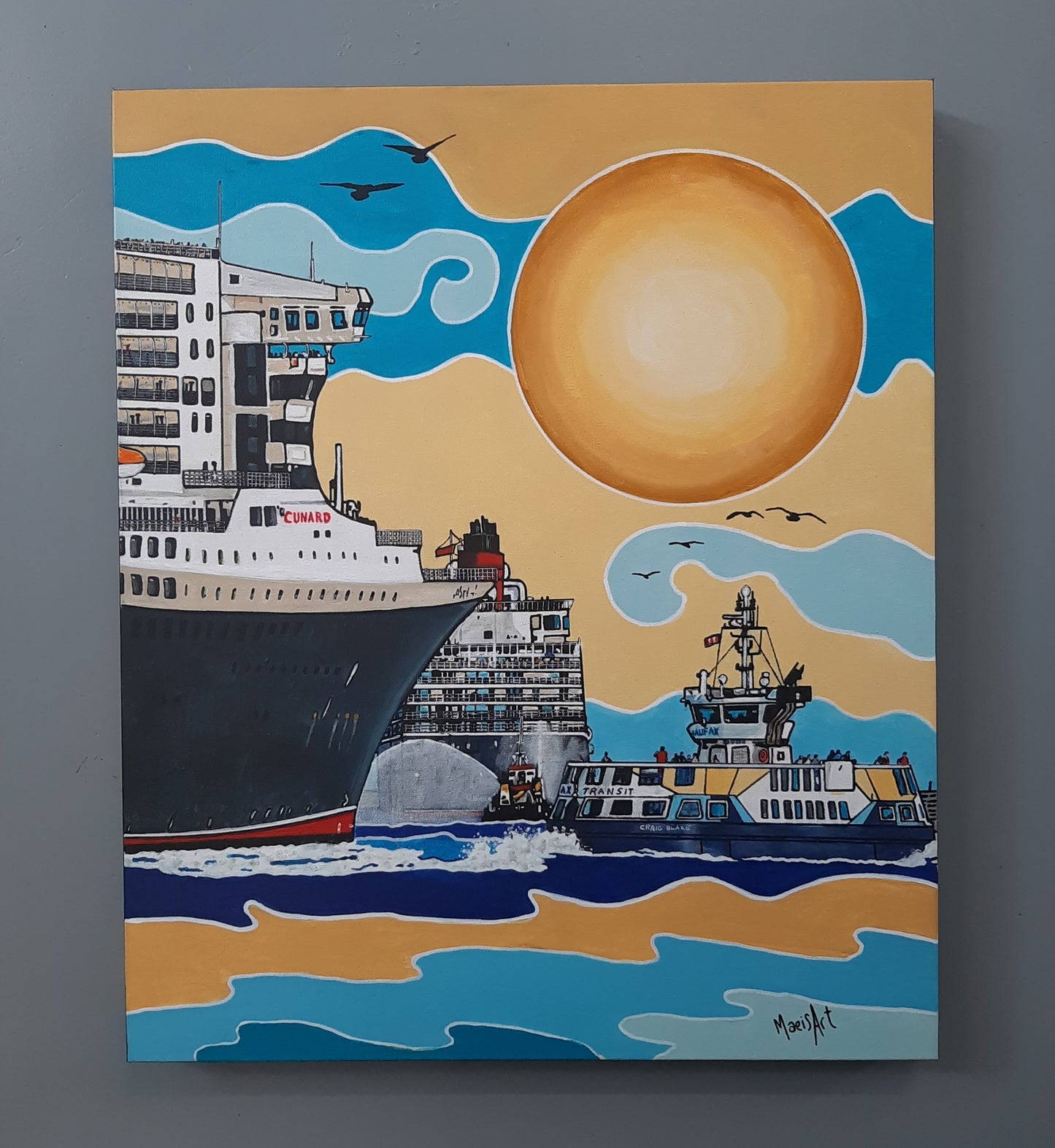 The Fleets All Here (20" x 24")