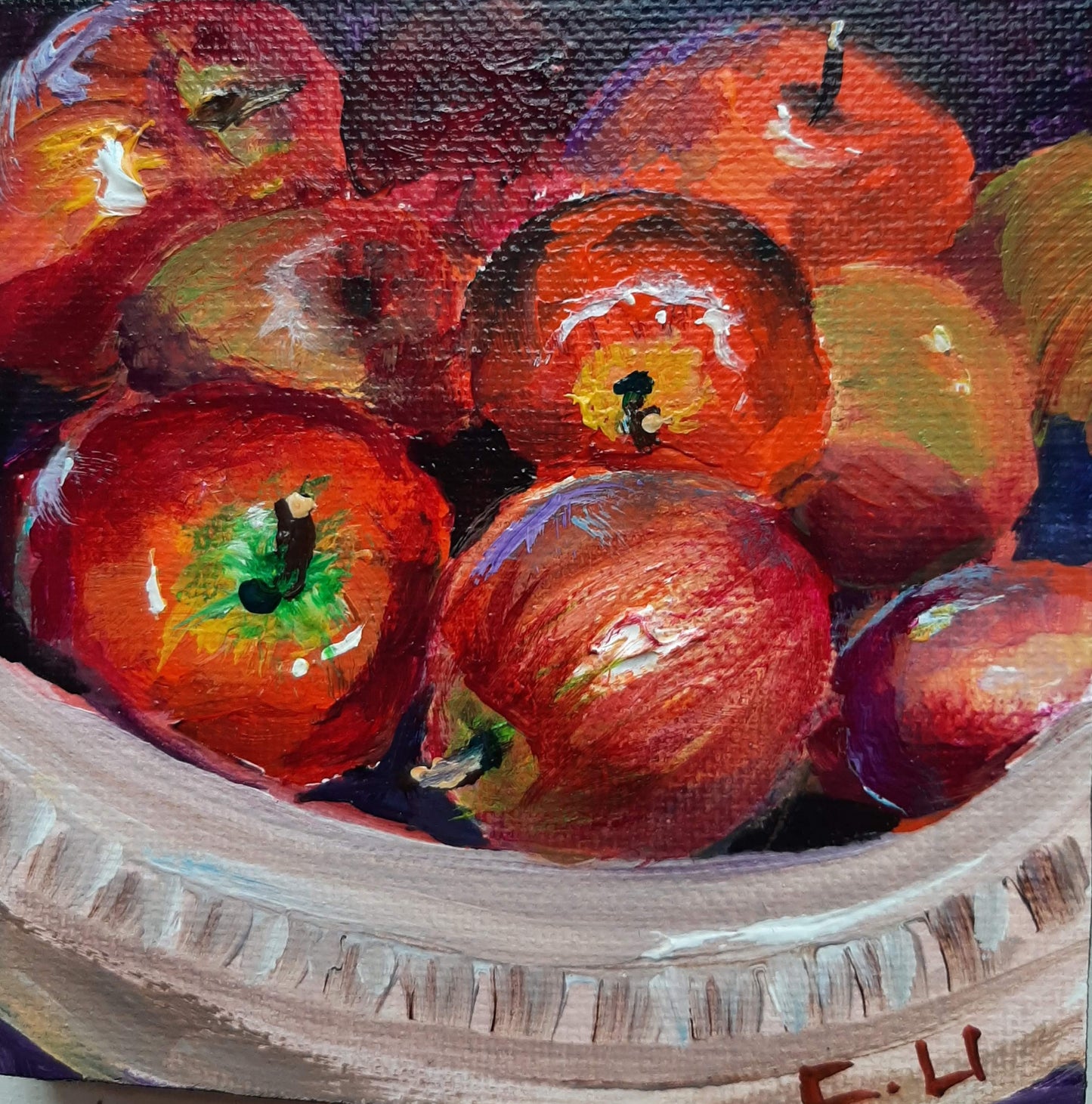 An Apple a Day (4" x 4")