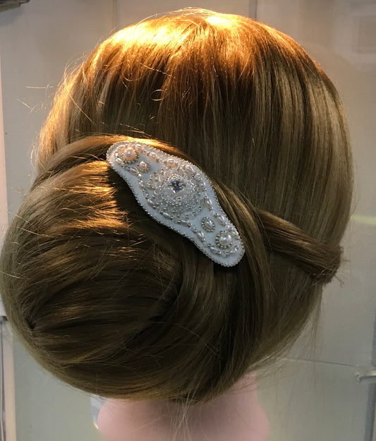 Pearl and Crystal Hair Clip