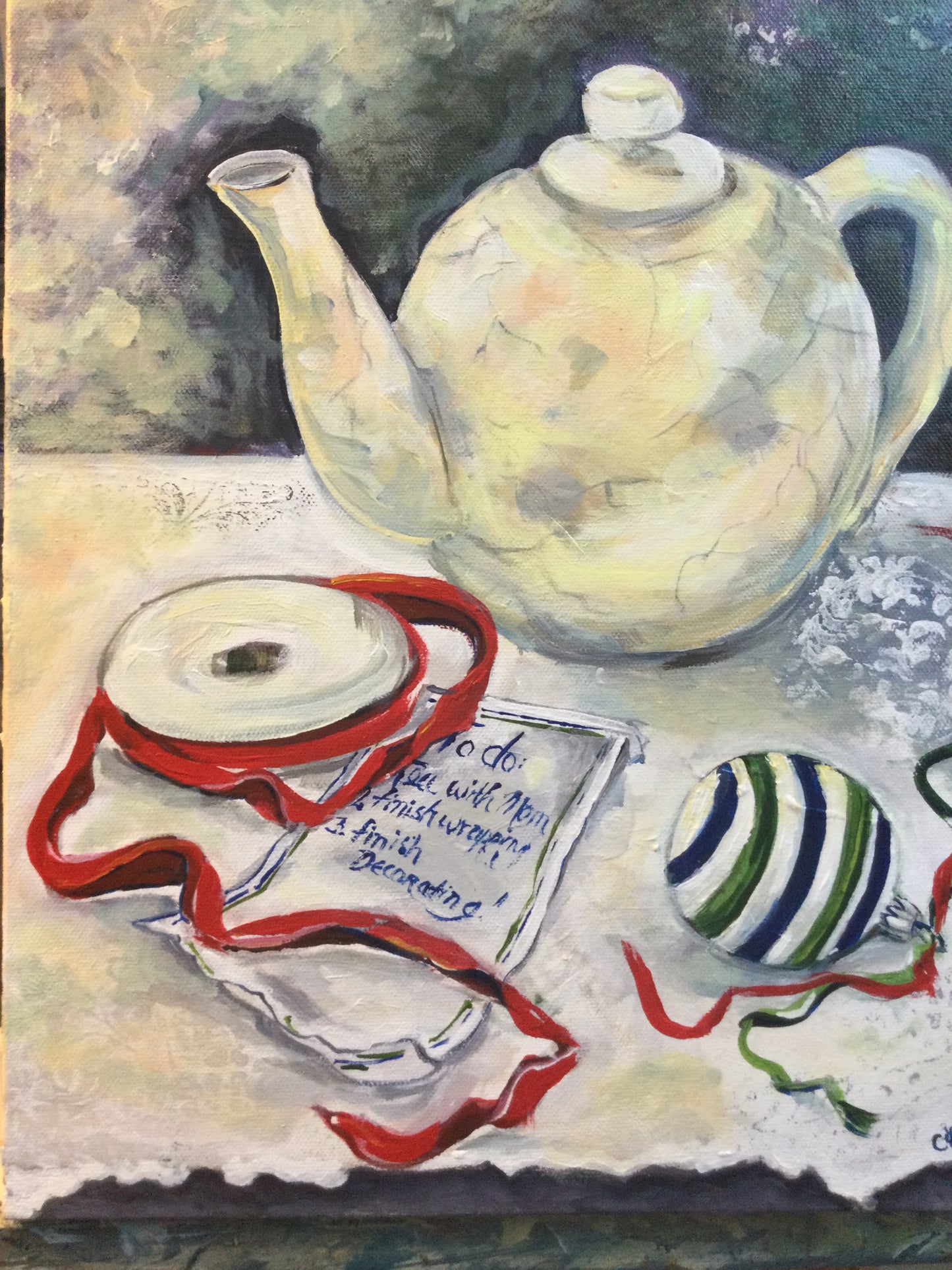 Makin a List… (12" x 16")