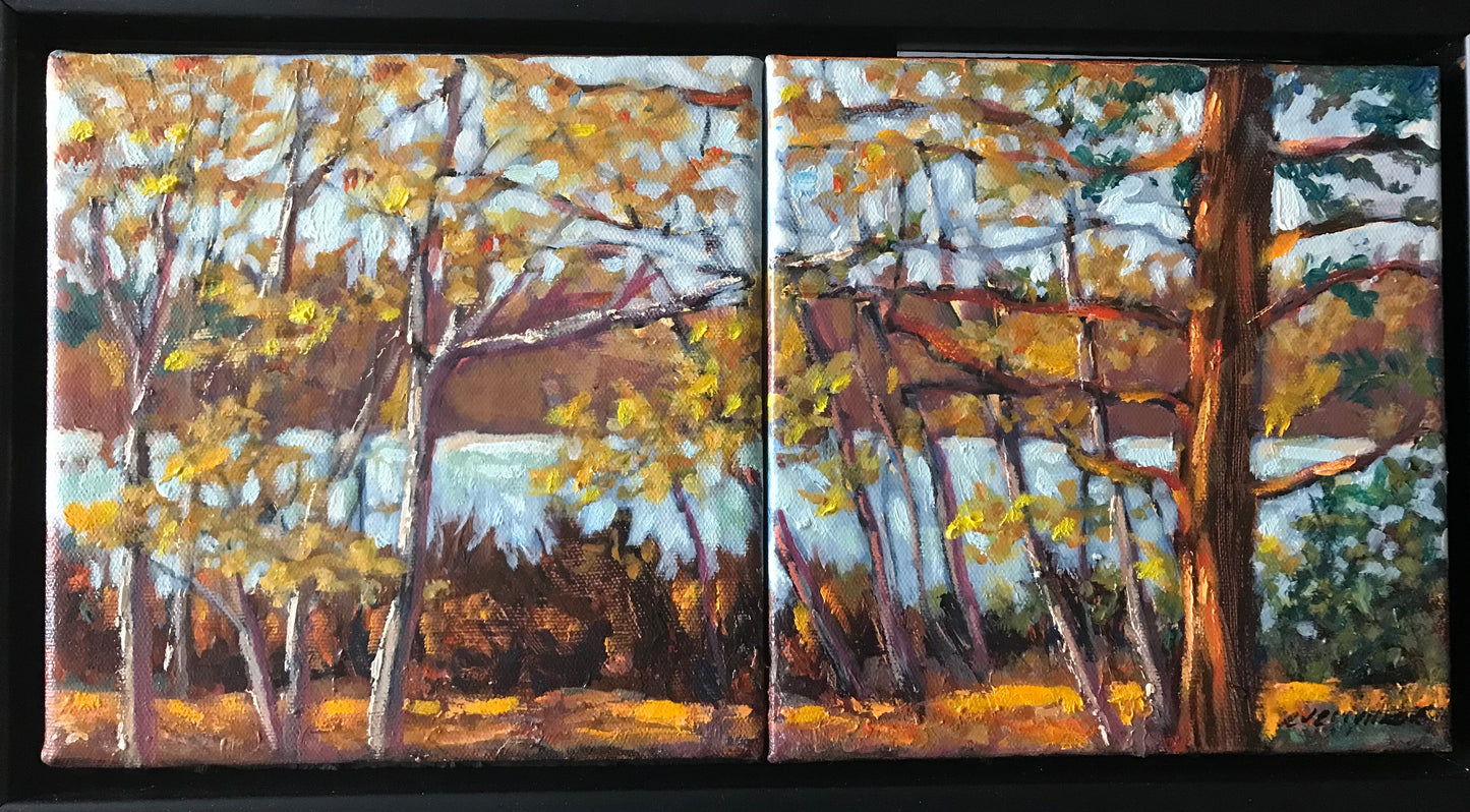 November at The Frog Pond (8" x 8") x 2