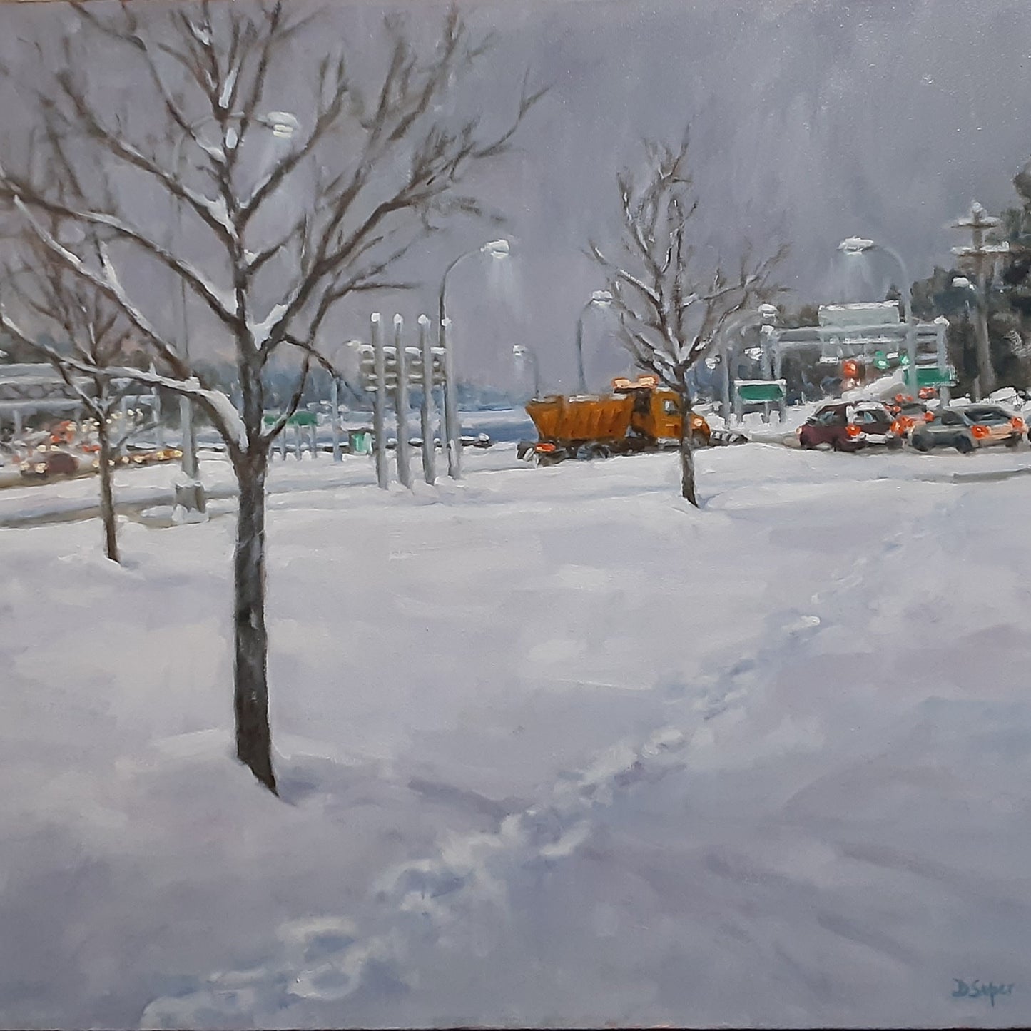 Slow Drive Home (20" x 24")