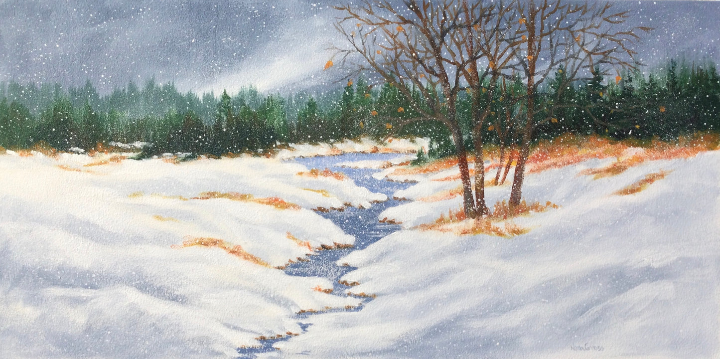Little Salmon River (12" x 24")