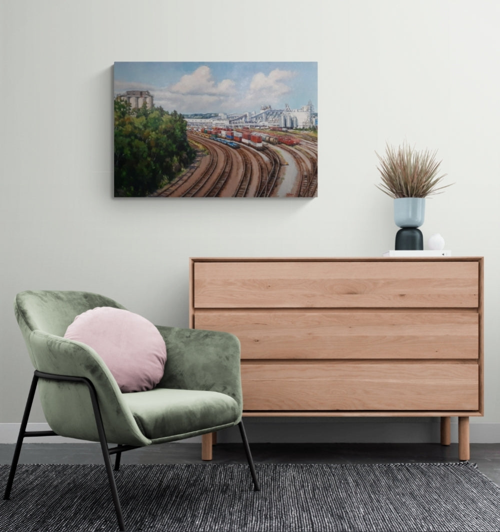 Halifax Trainyard (24" x 36")