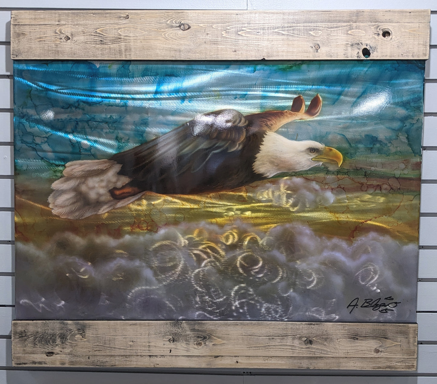 Soaring High Above The Clouds (36" x 24")