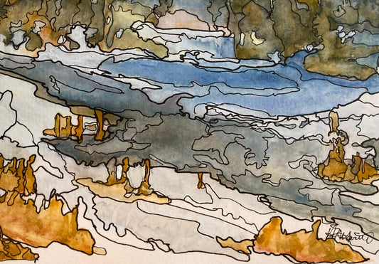 Frozen Creek I (5" x 7")