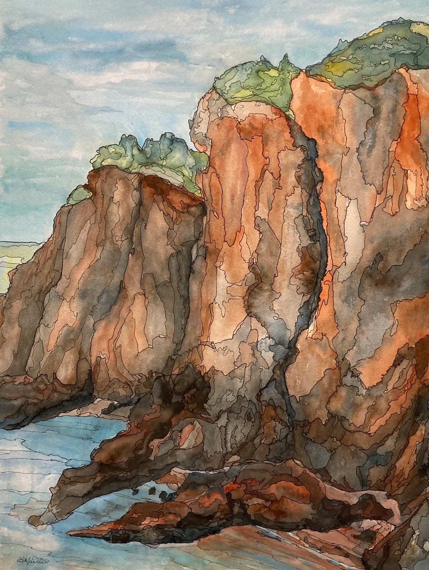 Cap d’Or, Bay of Fundy, NS, II (24" x 30")