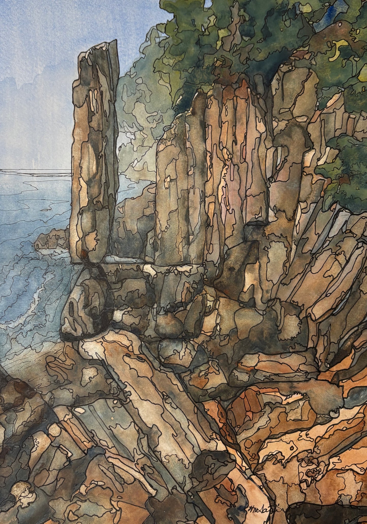 Balancing rock, NS (8”x10")