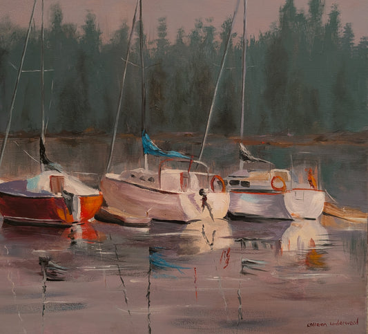 Morning Moorings (18" x 24")