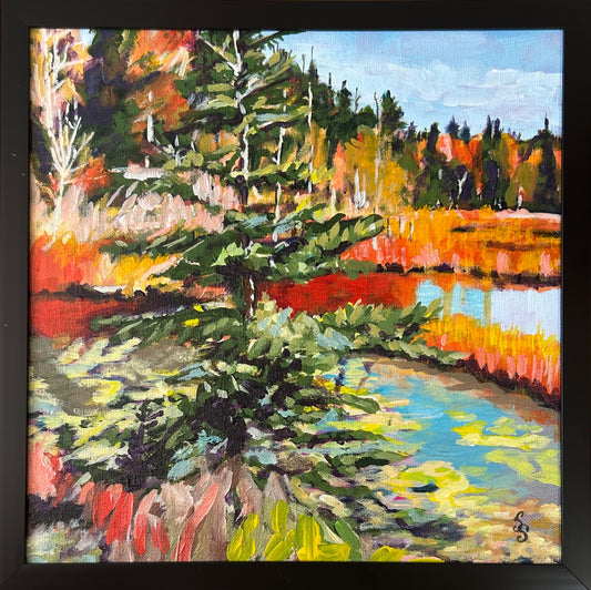 Autumn Echos Along the Salt Marsh Trail (12 X 12)